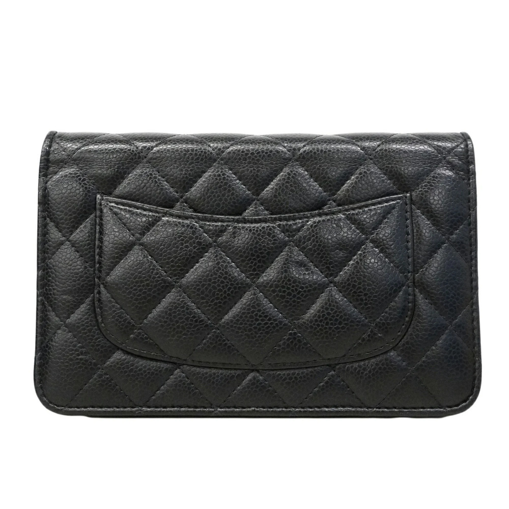 CHANEL Authentic Black Caviar Leather Wallet - Picture 8 of 8